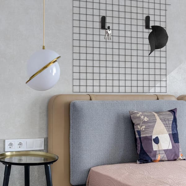 5 Pieces Black Pegboard Hooks for Hanging Non-Damaging ABS Material Easy Installation Single Hole Hooks