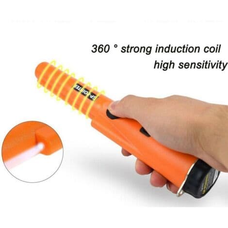 IP66 Waterproof Pinpointer Metal Detector – DSP Voice Chip for Precise Detection – Vibration and Audio Alarm – Accessories Included