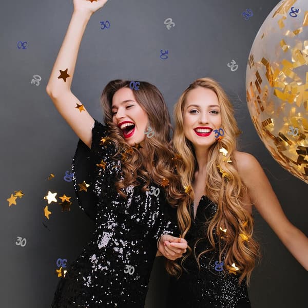 5 Sets 30th Anniversary Confetti Party Confetti Number 30 Shape Paper Material