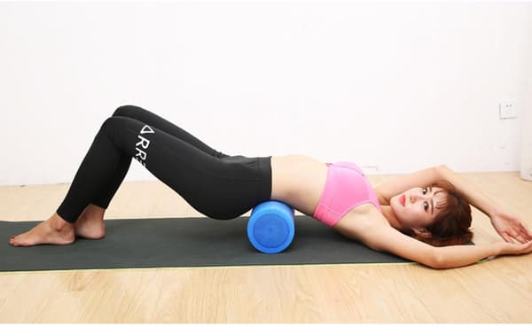 Yogarulle Epe Solid Skum Massagekolonne Rosa 30x15cm Fitness Balancerulle