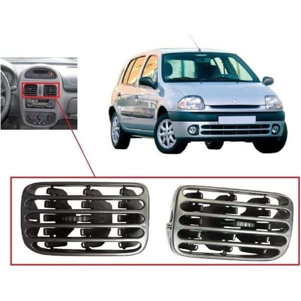 Luftventilasjon gitter kompatibel med Renault Clio 2 (1998-2001)