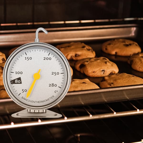 Stainless Steel Oven Thermometer with Large Dial, Hook, Kitchen Utensil 50-280℃