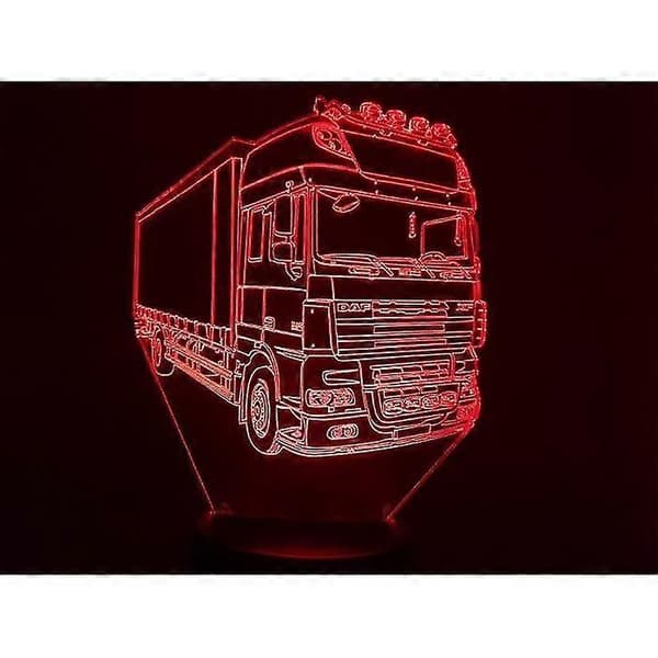 3D-lampe. Daf 19t Transportlastbil