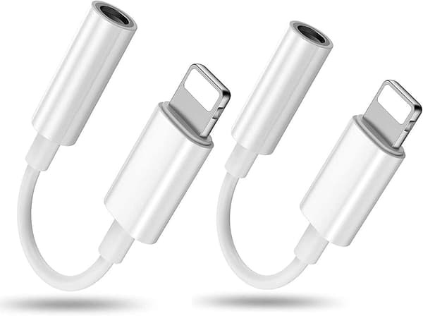 [2-pakke] Hovedtelefonadapter til iPhone 13, Apple MFi-certificeret iP