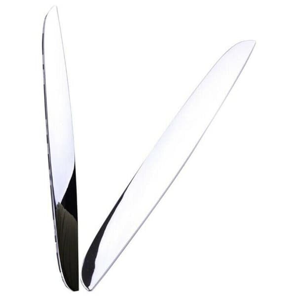 2 stk krom ABS støtfanger over pansergrill trim 51137117242 for 3-serie E90 E91 2006-2008
