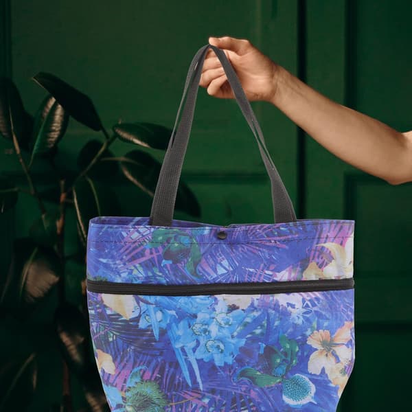 Bag Large Trolley Bag for Shopping Foldable Reusable Fabric PP Metal Easy to Carry Lightweight