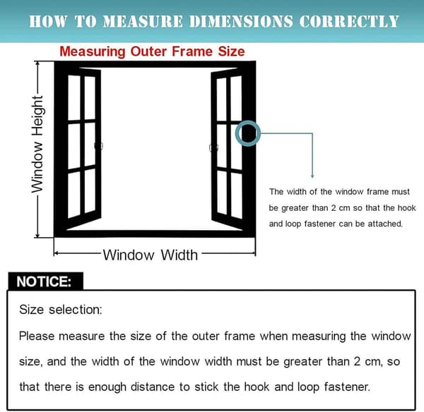 Magnetic Window Screen/Door Curtain, Black, Striped, 80 cm Wide x 120 cm High
