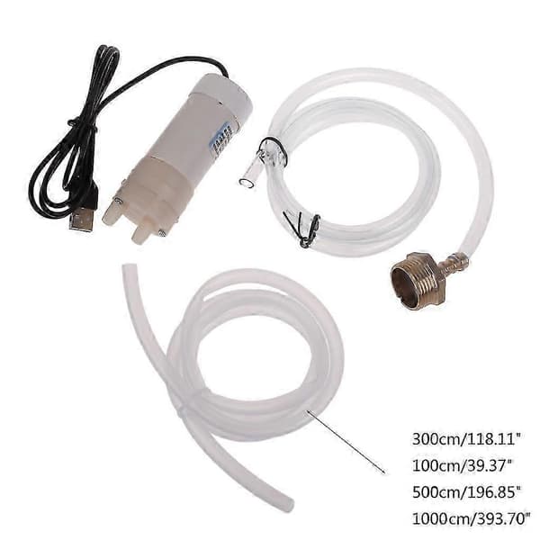 5V2A USB Mini Vandpumpe med Slange 4L/min Selvansugende Pumpe