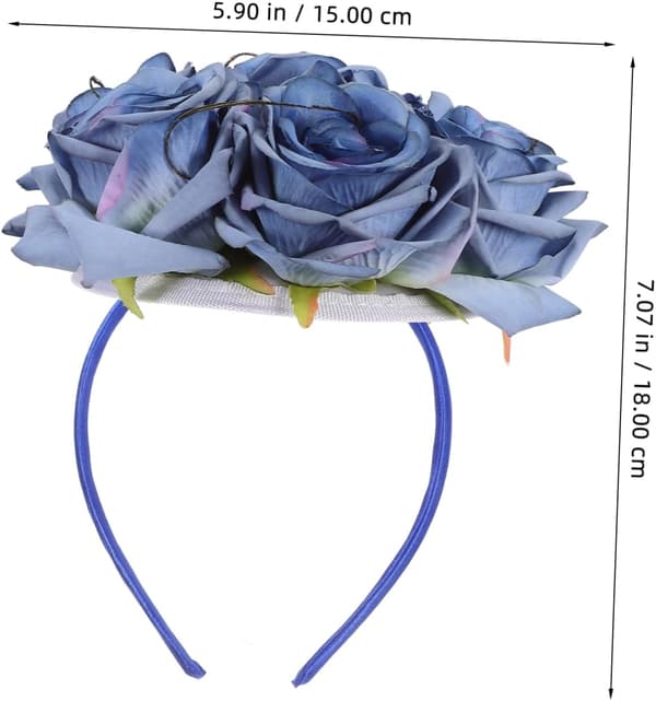 Pandebånd Hat Rosendesignet Hårbånd Fest Cosplay Rosehat Hårbånd Chic Festpandebånd