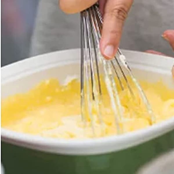 Ekstra stor, sterk eggvisp i rustfritt stål, manuell og 12 tommer KLB