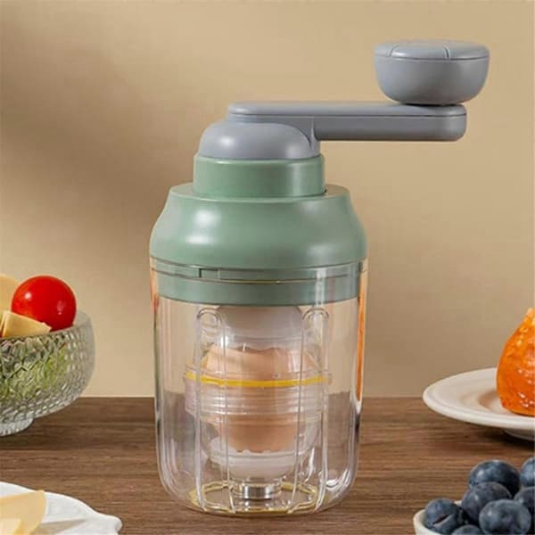 Manual Egg Shaker, Egg Spinner for Hard-Boiled Eggs, Egg Mixer, Kitchen Gadgets Egg Spinner Green