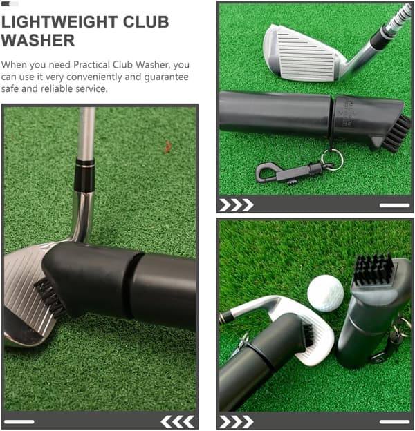 Golfmailaharja vesisuihkulla Kevyt Musta Puhdistusmailapesuri