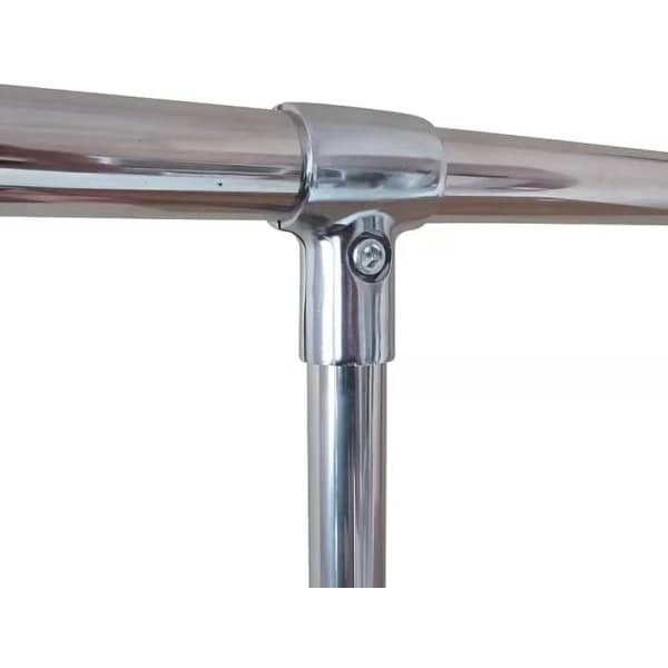 1 stk. aluminiumslegering forbindelsesled, fastgørelseselement, sølv indvendig diameter 25 mm til runde rørrammer, stilladser, displaystativer, tørrestativer