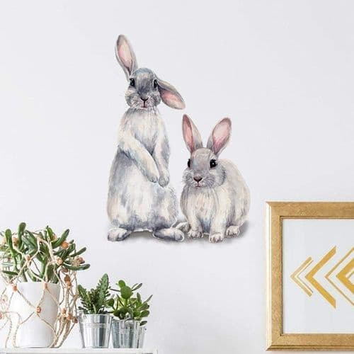 Easter Wall Decals, Easter Bunny Wall Decals, Bunny Window Decals, Window Decals