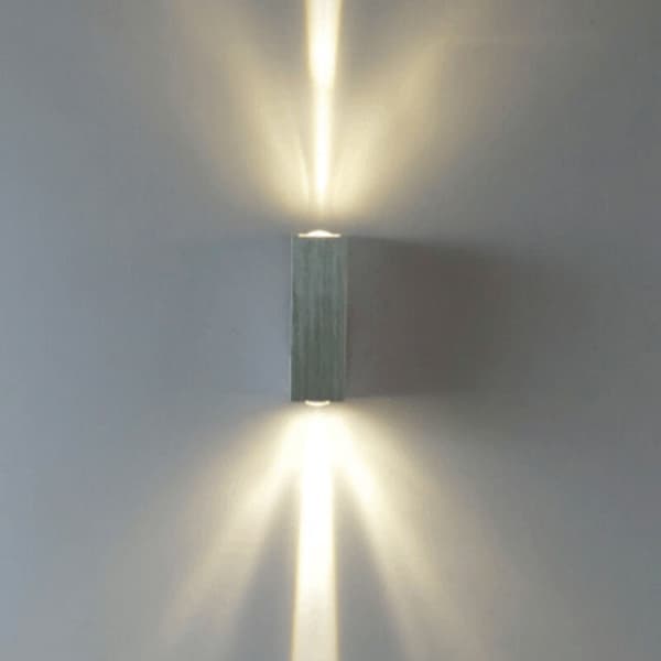 LED Outdoor Wall Lamp Waterproof Courtyard Aisle Balcony Indoor Wall Lamp Hotel Decoration Rectangular Lamp Up and Down