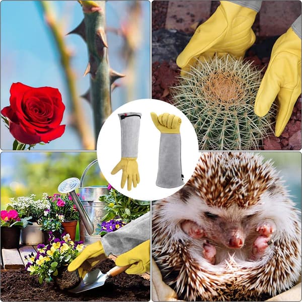 XL Havehandsker Dame/Herre Læderarbejdshandsker - Havearbejde