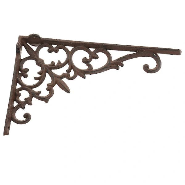 Antique Heavy Cast Iron Shelf Bracket Wall Mounted in Vintage Style
