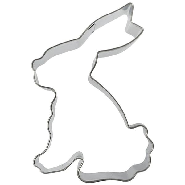 Tredelt sæt af sølvhvid kanin i rustfrit stål Mousse Ri
