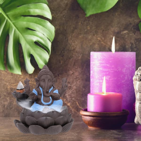 Røkelsesholder Ganesh Lilla Sand Aromaterapiovn Elegant Delikat Lett Røkelseskar Pynt
