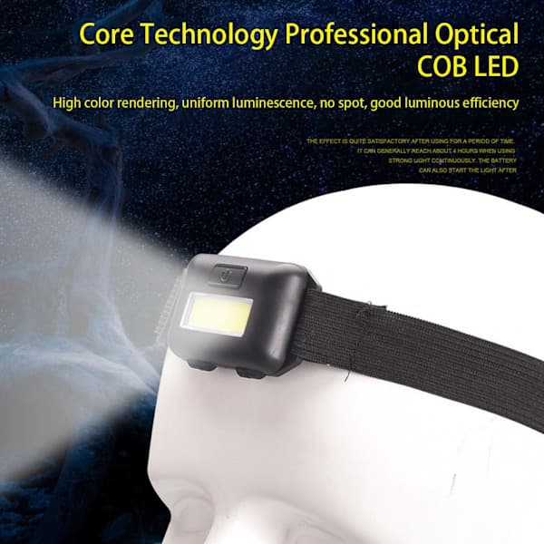 Headlamp Pack COB Super Powerful LED Headlamp Ultralight Headband for Runners Camping Hiking Work