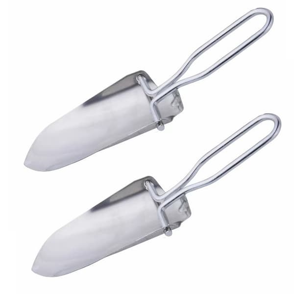 2 stk hageredskaper, rustfrie hagespader, hagespader