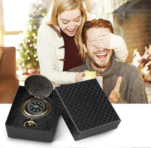 Retro Kompas Bærbar Militær Overlevelseskompas Fluorescerende Selvlysende Overlevelsesudstyr