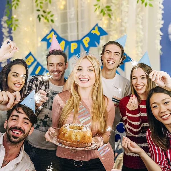 Bursdag for kvinner, bursdagsjentas bånd og bursdagstiara for stil 5