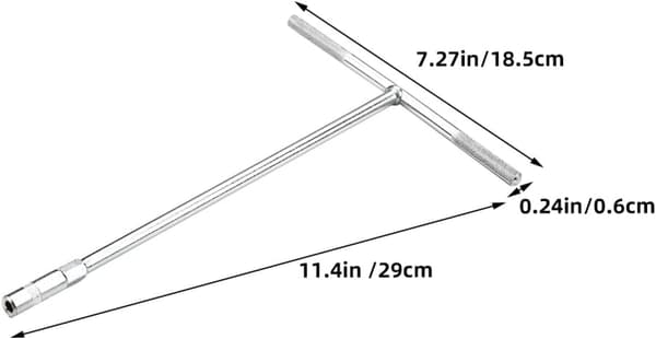 Portable T-handle Socket Wrench Metal Lightweight T-shaped Tool