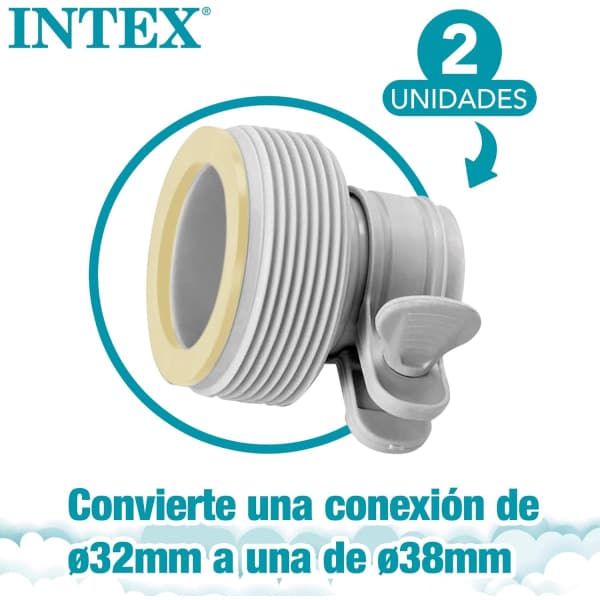 Intex - 29061 - Sett med 2 adaptere 32-38mm