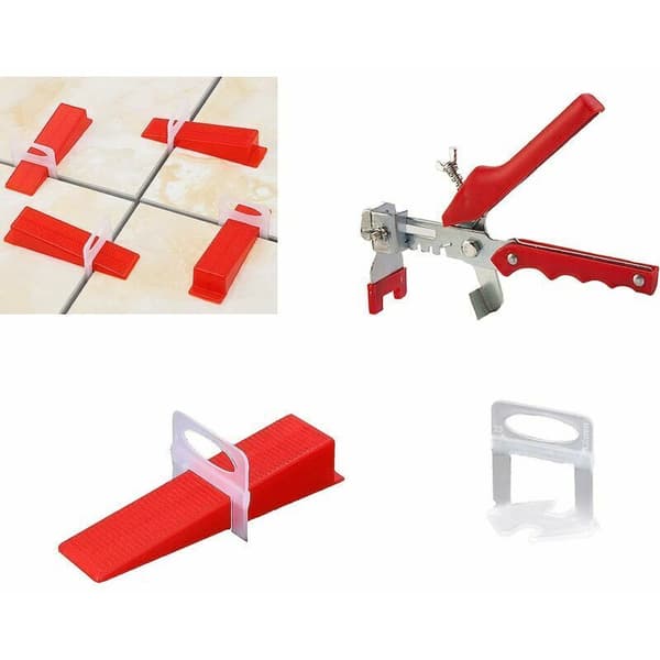 Flisenivelleringssystem, 2 mm Selvnivellerende Fliseafstandsstykker, til Installation - 200 x 2 mm Fliseafstandsstykker