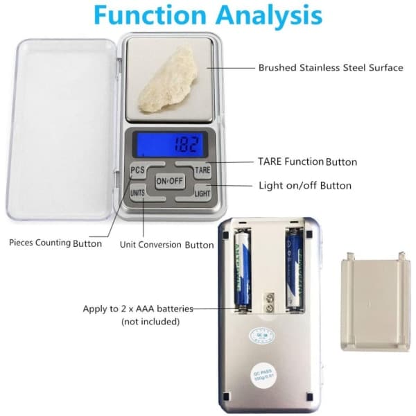 Digital Lommevekt MH-500 (500g/0,01g)