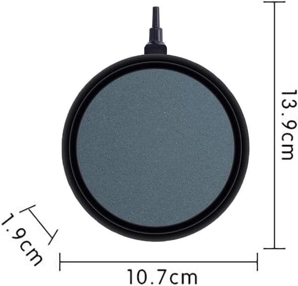 10 cm akvarieluftstein keramisk luftdiffusor dypoppløsende oksygenpumpe
