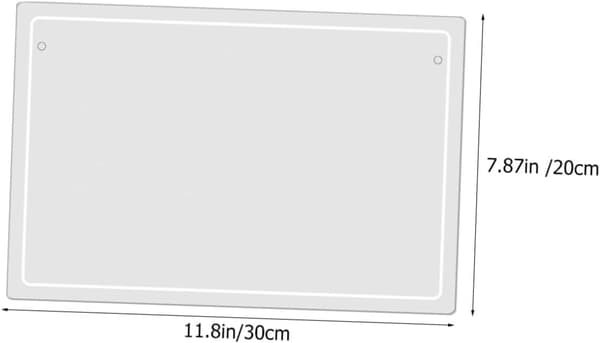 Akryl Dry Erase Skrivbordsbräda med 2st 7cm Pins Memo Skrivbräda