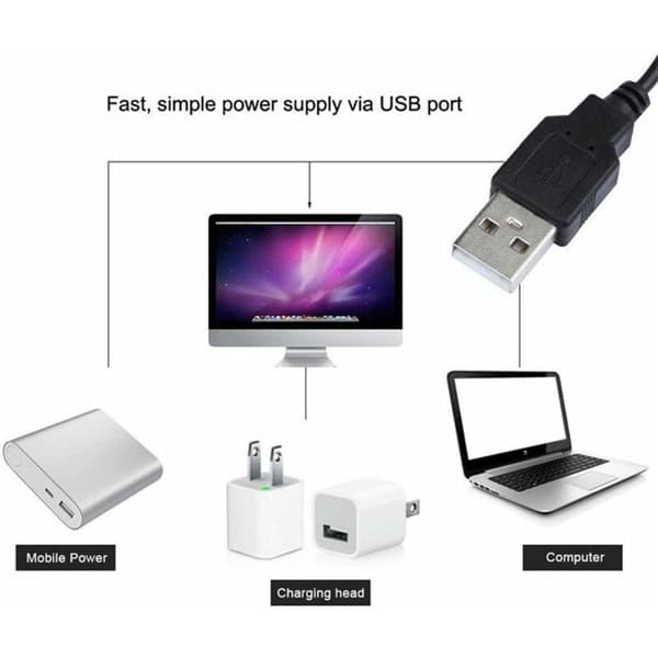 USB LED-lamper, 5V 5 meter 300 lysdioder koldhvide LED-strips med USB-kabel, baggrundsbelysning til TV-computer, dekorativ belysning til køkken, rebelysning