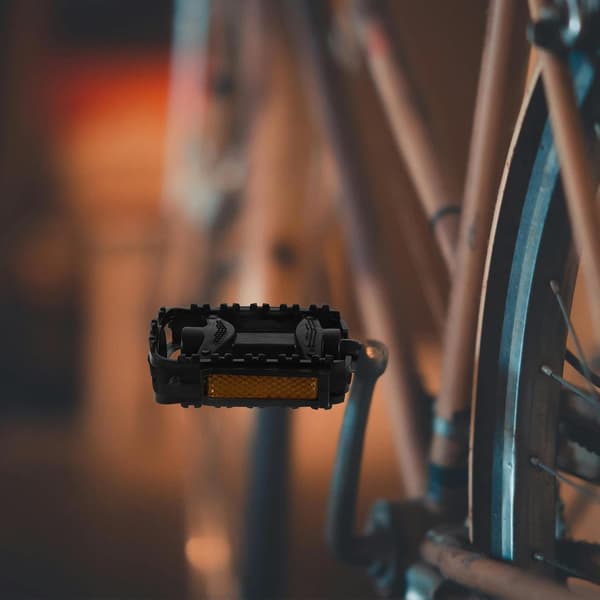 Cykelpedaler Par Sorte Flade Skridsikre Cykelpedaler Erstatning