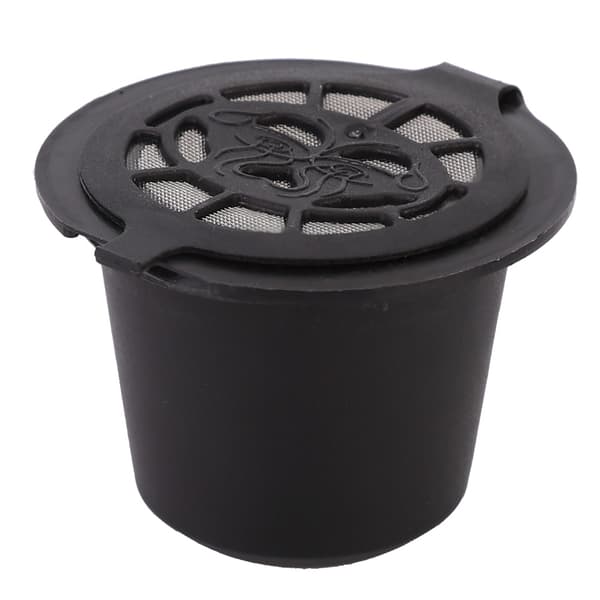 3-pack återanvändbara kaffekapslar för hemmet, påfyllningsbara kapslar, kopp som passar Nespresso (svart)