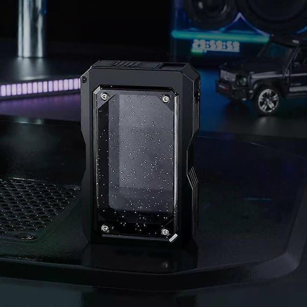 Cigarette Case with Sliding Pop-Up Function, Metal Holder for 20 pcs for Smoking Men