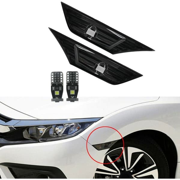 Røgfarvede sideblinklys med LED til 2016-19 JDM
