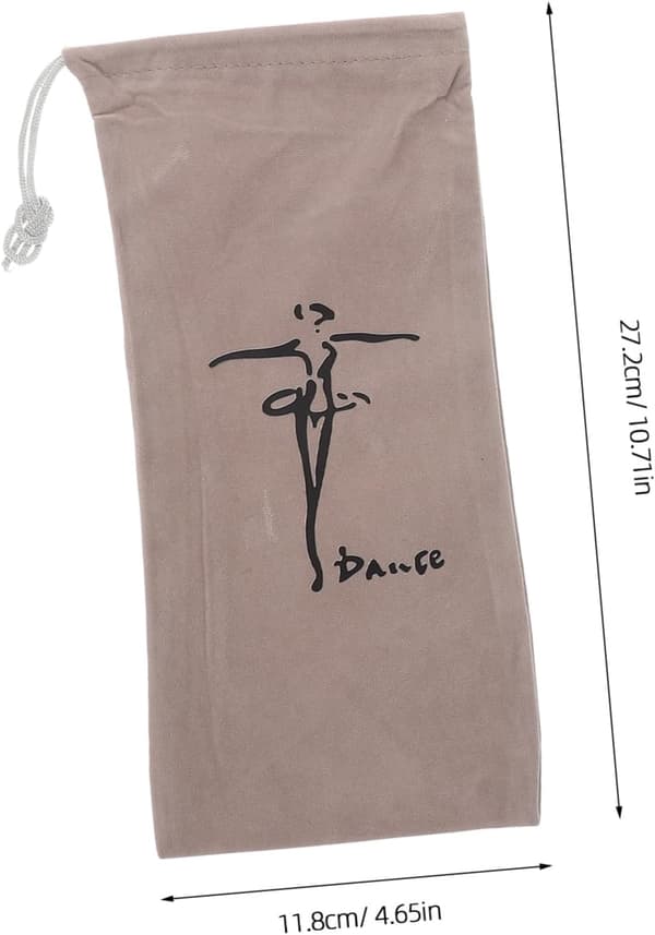 2 stk dansesko oppbevaringsveske for kvinner jenter ballett latinsko snøring nettingpose for treningsstudio