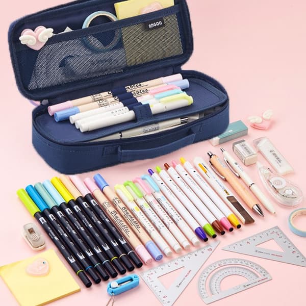Pencil Case Pen Bag Holder Large Handle Large Capacity Form2