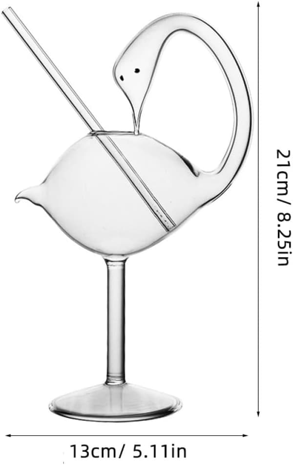 2 stk. Svanformede Cocktailglas Martiniglas 178 ml Alsidig Kvalitetssikring til Bar og Hjem