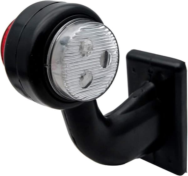 2-pak 6 LED 12V 6 LED gummi sidemarkeringslys til trailer, lastbil, varevogn