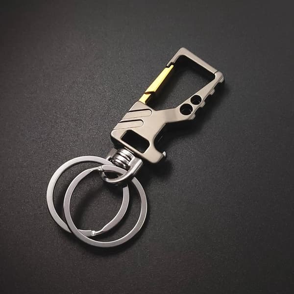 2 stk Nøglering, Bilnøglering Metal