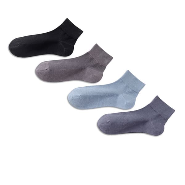 Seamless Socks - 4-pack Black+Blue Black+Blue 96