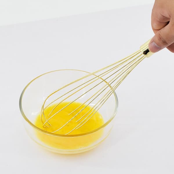 3-pack vispar av rostfritt stål med titanbeläggning och guldpläterad KLB