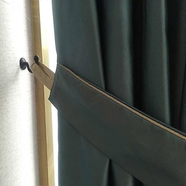 4 Pieces Metal Curtain Holdbacks Wall Mounted Curtain Tiebacks U Shaped Design