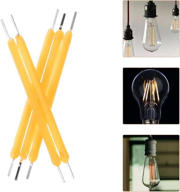 100 kpl 38 mm LED-filamenttiosia, 3V 120mA 2700K lämmin valosarja