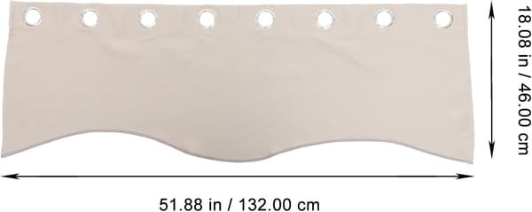 Small Light-Blocking Curtains Window Valance Polyester Chic Simple Look Privacy Window Decor