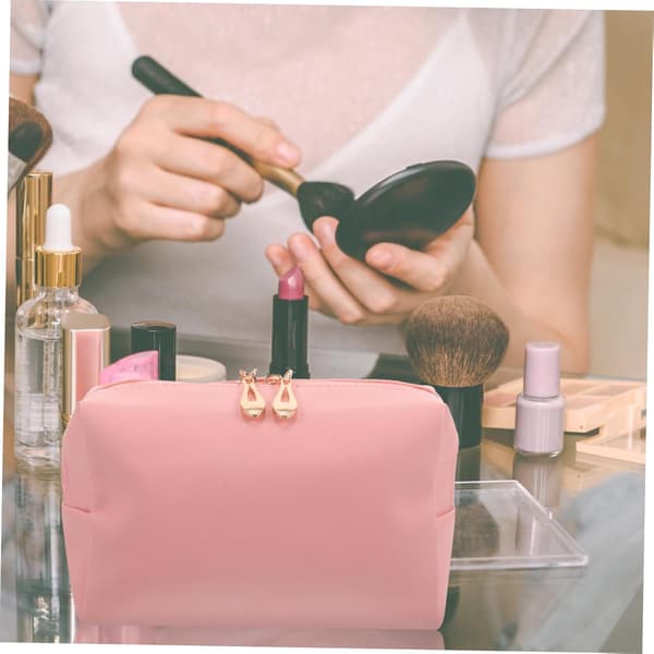 Makeuptaske Kvinder Makeuppung Rejse Toilettaske Lynlåsposer til Kvinder