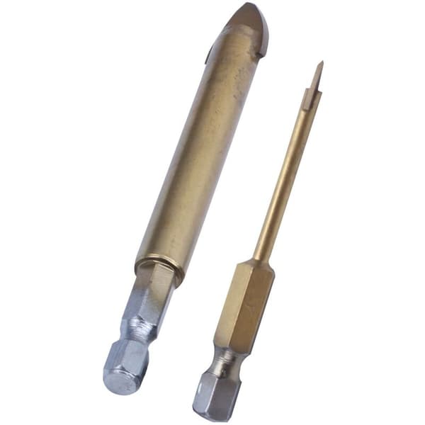 6PCS 4/5/6/8/10/12mm Titanium Drill Countersink Screw Drill Bits For Glass Ceramic Tile